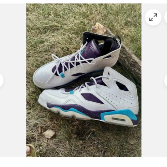 Air Jordan Flight Club 91 men sz 11 white/blue lagoon 555475-105 Shoes Rare New - Picture 6 of 12